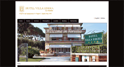 Desktop Screenshot of hotelvillaedera.it