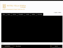 Tablet Screenshot of hotelvillaedera.it